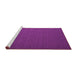Sideview of Machine Washable Abstract Purple Contemporary Area Rugs, wshcon721pur