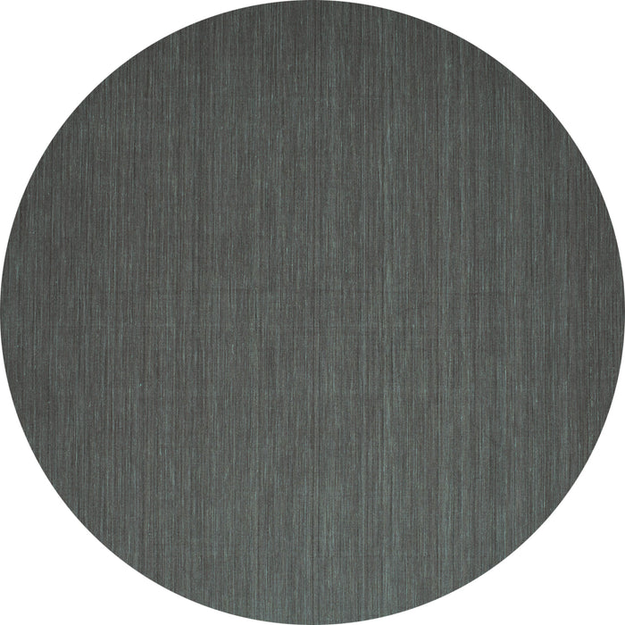 Round Abstract Turquoise Contemporary Rug, con721turq