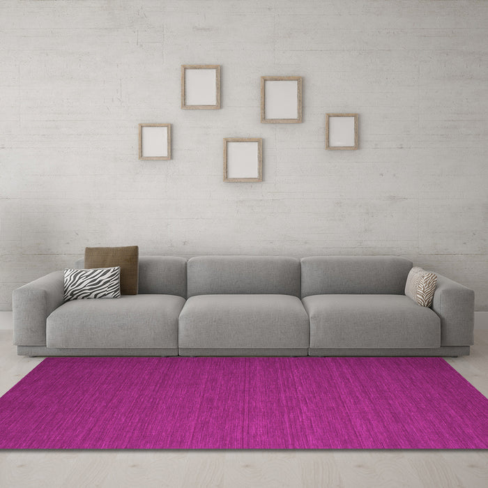 Machine Washable Abstract Pink Contemporary Rug in a Living Room, wshcon721pnk