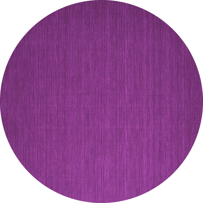 Round Machine Washable Abstract Purple Contemporary Area Rugs, wshcon721pur