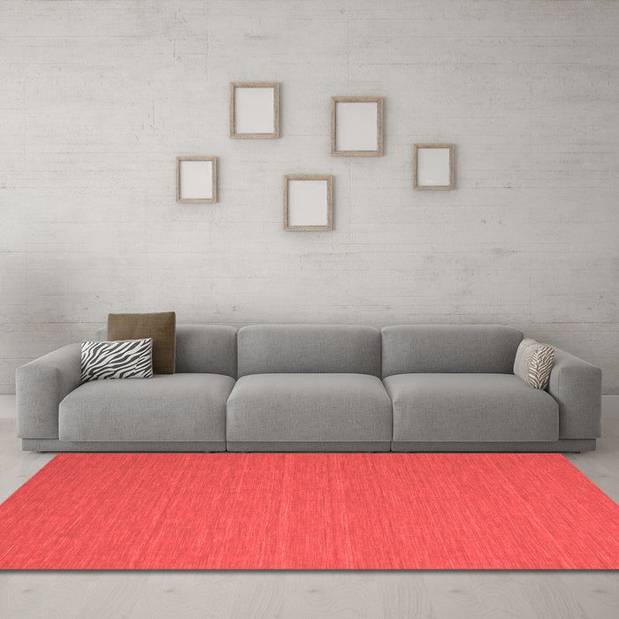 Contemporary Red Washable Rugs