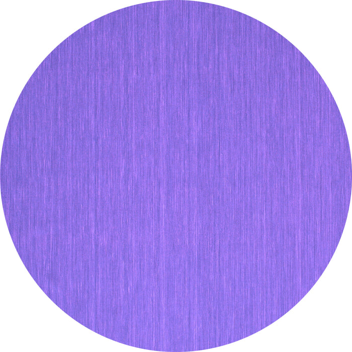 Round Abstract Purple Contemporary Rug, con722pur