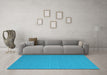 Machine Washable Abstract Light Blue Contemporary Rug in a Living Room, wshcon722lblu