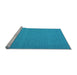 Sideview of Machine Washable Abstract Light Blue Contemporary Rug, wshcon723lblu