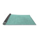 Sideview of Solid Light Blue Modern Rug, con724lblu