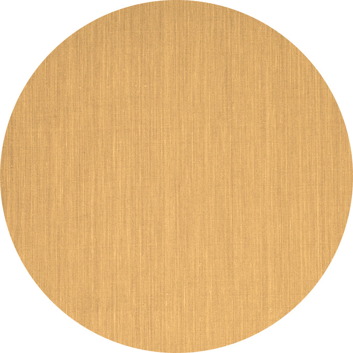 Round Solid Brown Modern Rug, con724brn