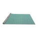 Sideview of Machine Washable Solid Light Blue Modern Rug, wshcon725lblu