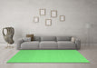 Machine Washable Solid Emerald Green Modern Area Rugs in a Living Room,, wshcon725emgrn
