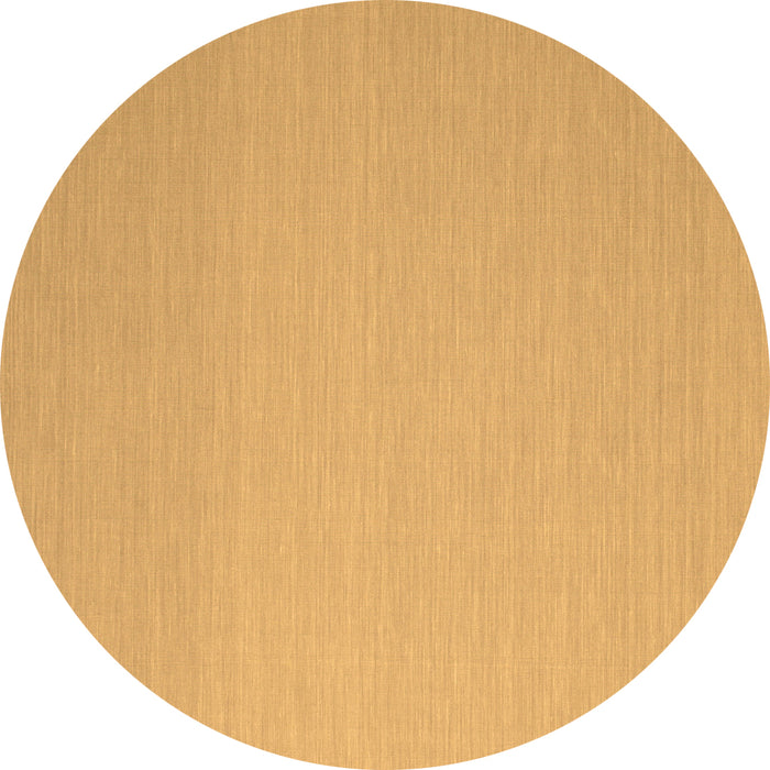 Round Machine Washable Solid Brown Modern Rug, wshcon725brn