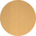 Round Solid Brown Modern Rug, con725brn