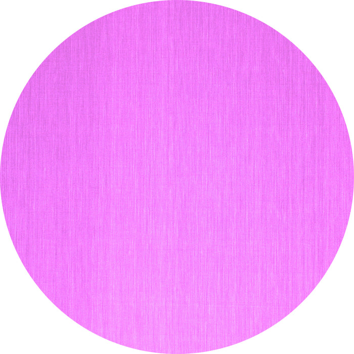 Round Solid Purple Modern Rug, con725pur