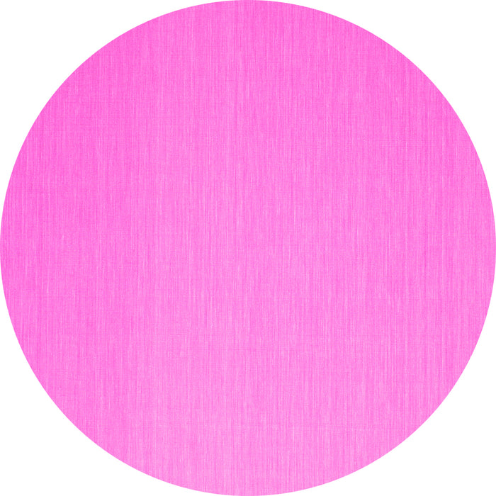 Round Solid Pink Modern Rug, con725pnk