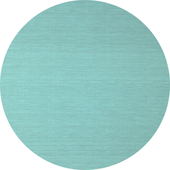 Round Solid Light Blue Modern Rug, con725lblu