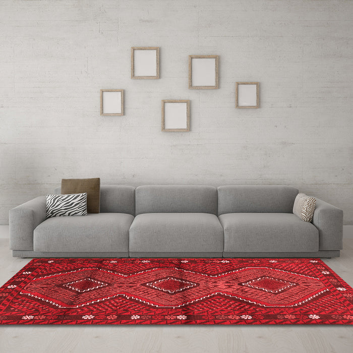Traditional Red Washable Rugs