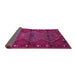 Sideview of Oriental Pink Traditional Rug, con726pnk