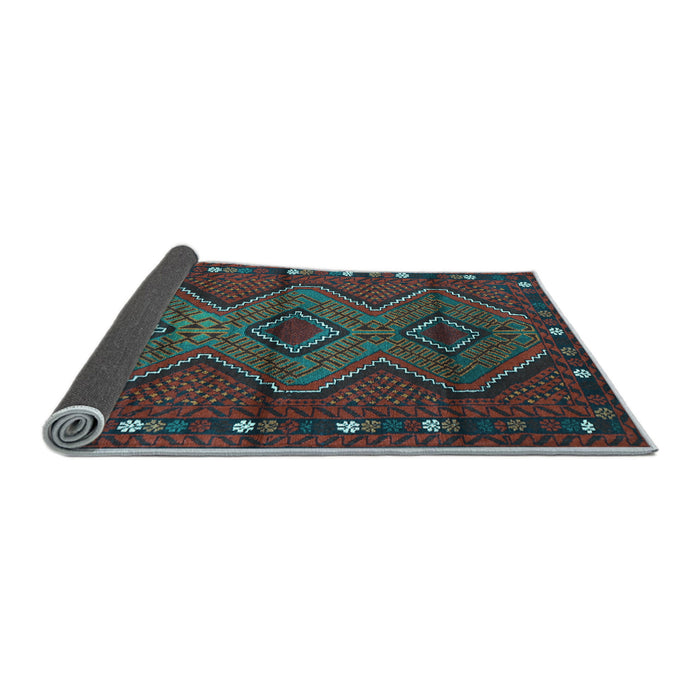 Sideview of Oriental Light Blue Traditional Rug, con726lblu