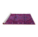 Sideview of Machine Washable Oriental Purple Traditional Area Rugs, wshcon726pur