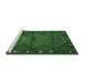 Sideview of Machine Washable Oriental Emerald Green Traditional Area Rugs, wshcon726emgrn