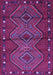 Machine Washable Oriental Purple Traditional Area Rugs, wshcon726pur