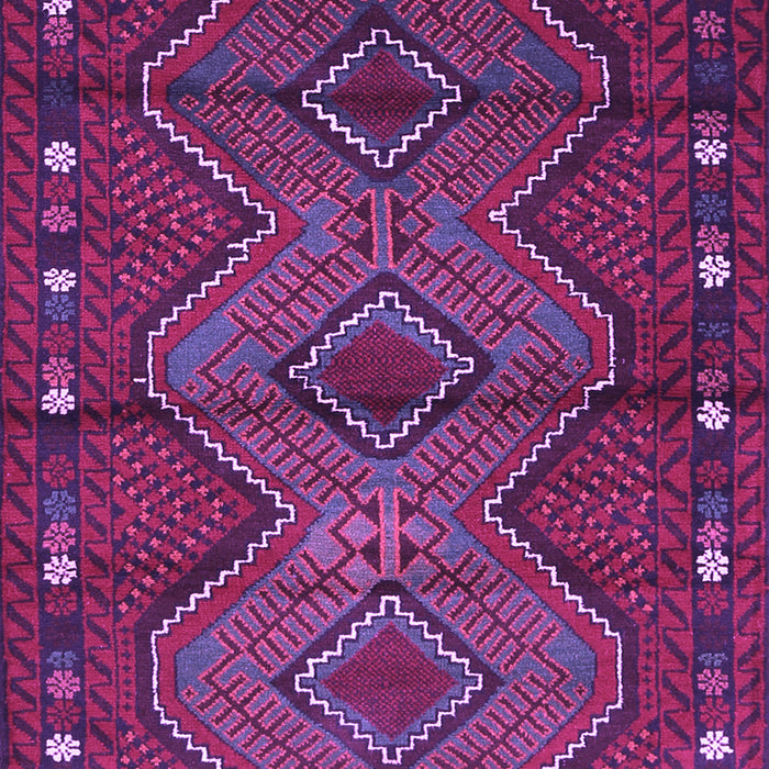 Machine Washable Oriental Purple Traditional Area Rugs, wshcon726pur