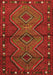 Serging Thickness of Machine Washable Oriental Orange Traditional Area Rugs, wshcon726org