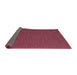 Thickness of Contemporary Bright Maroon Red Modern Rug, con727