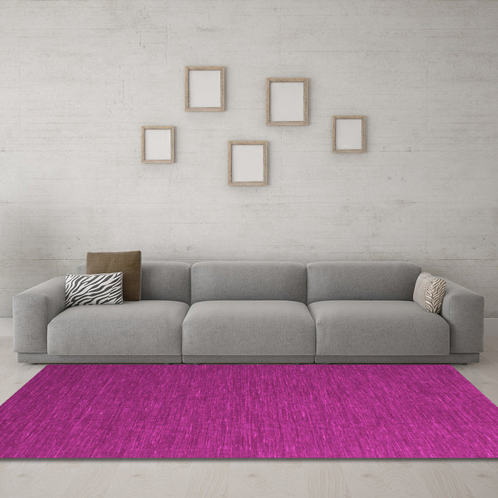 Machine Washable Abstract Pink Contemporary Rug in a Living Room, wshcon727pnk