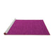 Sideview of Machine Washable Abstract Pink Contemporary Rug, wshcon727pnk