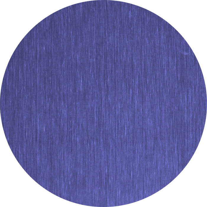 Round Machine Washable Abstract Blue Contemporary Rug, wshcon727blu