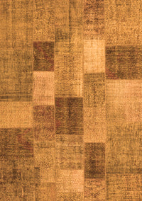 Patchwork Orange Transitional Rug, con728org