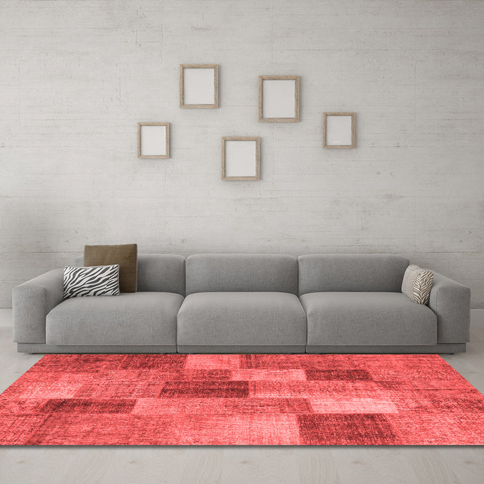 Transitional Red Washable Rugs