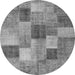 Square Patchwork Gray Transitional Rug, con728gry