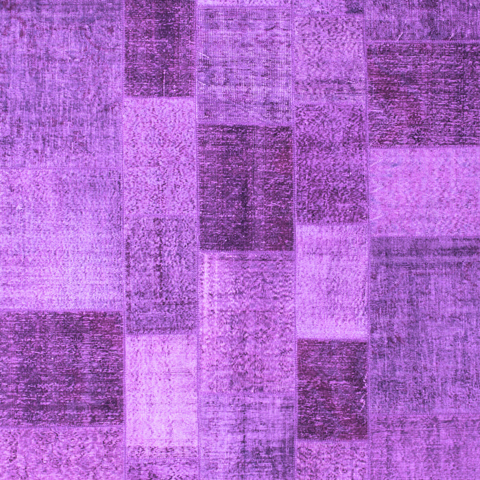 Patchwork Purple Transitional Rug, con728pur
