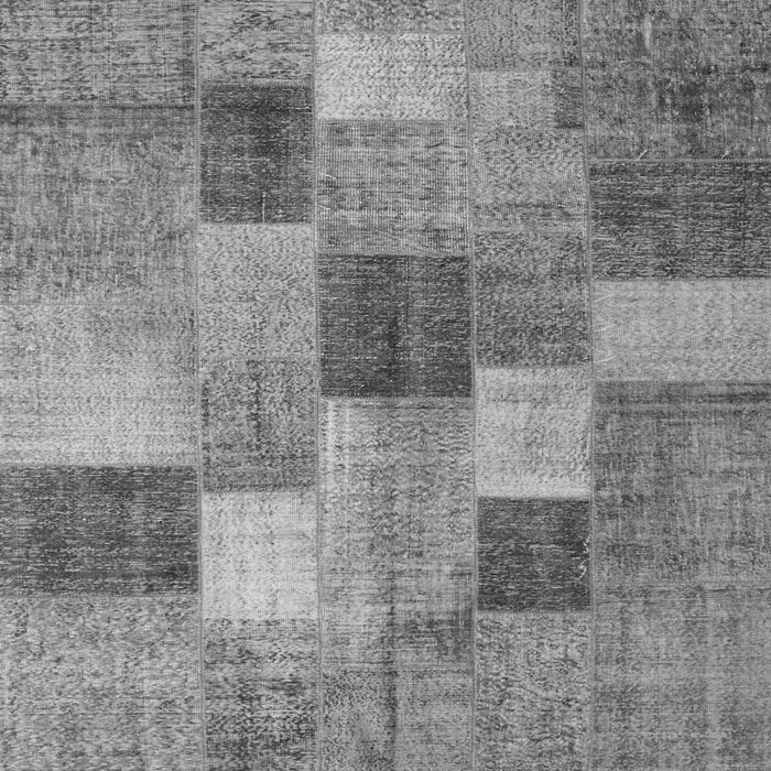 Round Machine Washable Patchwork Gray Transitional Rug, wshcon728gry