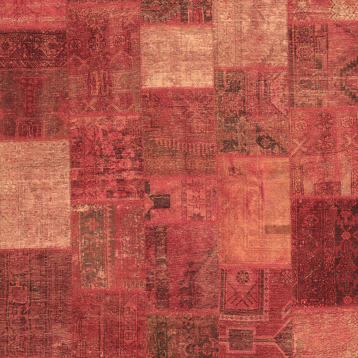 Patchwork Brown Transitional Rug, con729brn