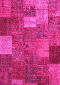 Patchwork Pink Transitional Rug, con729pnk