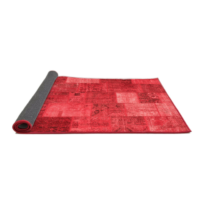 Patchwork Red Transitional Area Rugs