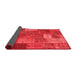 Patchwork Red Transitional Area Rugs