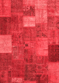 Patchwork Red Transitional Rug, con729red