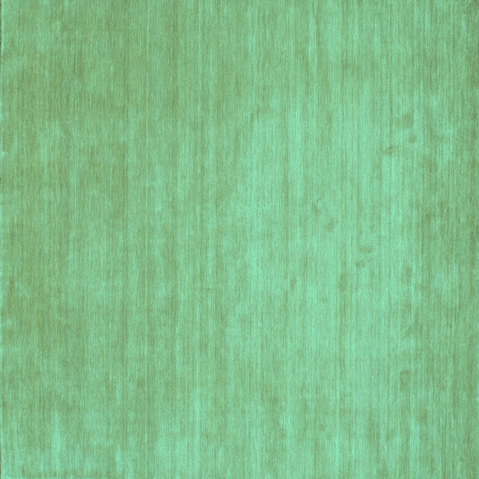 Square Machine Washable Solid Turquoise Modern Area Rugs, wshcon72turq