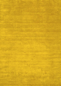 Solid Yellow Modern Rug, con72yw