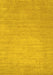 Solid Yellow Modern Rug, con72yw