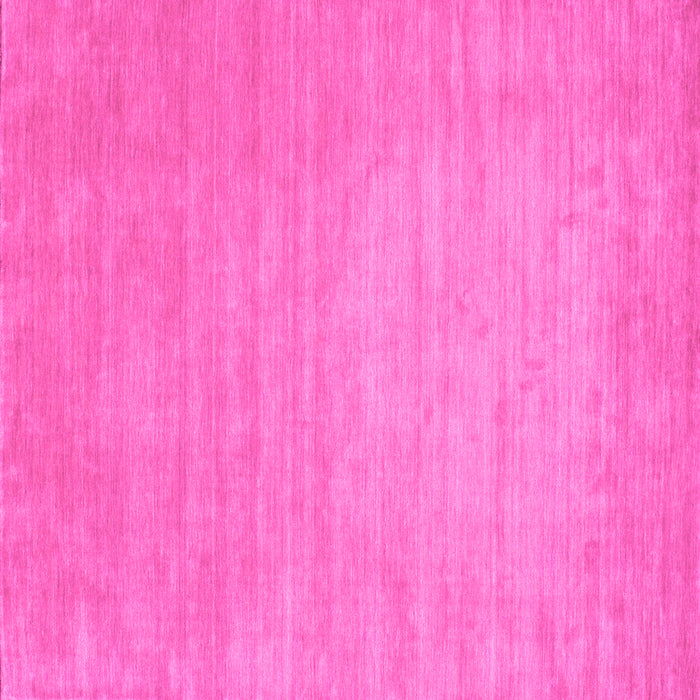 Square Machine Washable Solid Pink Modern Rug, wshcon72pnk