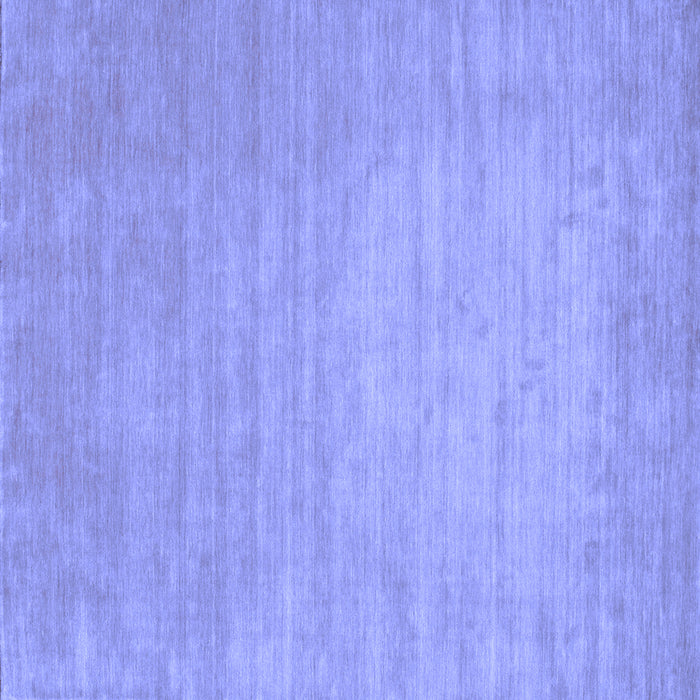 Square Machine Washable Solid Blue Modern Rug, wshcon72blu