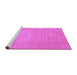 Sideview of Machine Washable Solid Purple Modern Area Rugs, wshcon72pur