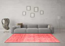 Contemporary Red Washable Rugs