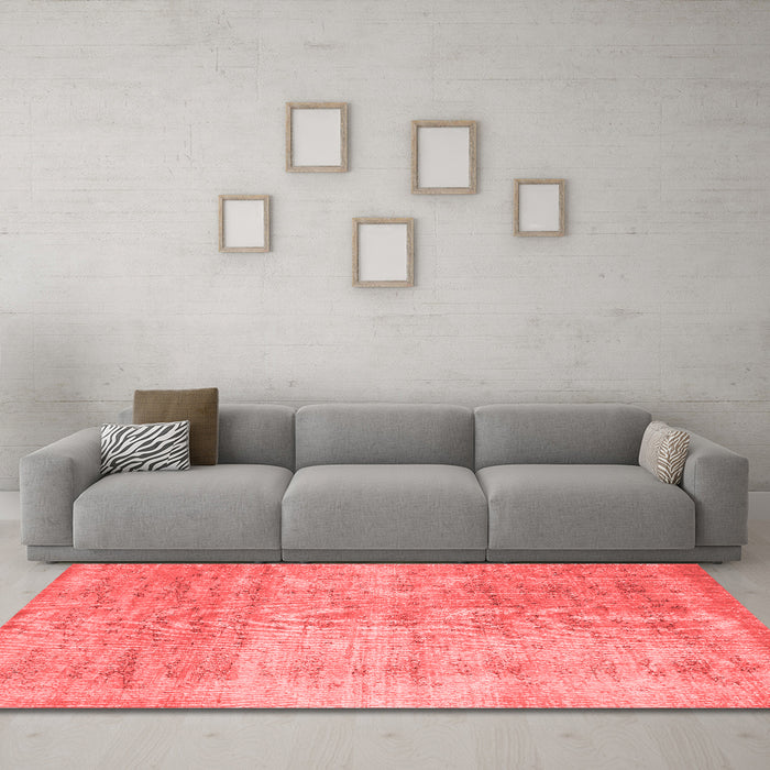 Contemporary Red Washable Rugs