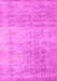 Machine Washable Abstract Pink Contemporary Rug, wshcon730pnk