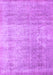 Machine Washable Abstract Purple Contemporary Area Rugs, wshcon730pur