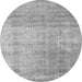 Square Abstract Gray Contemporary Rug, con730gry